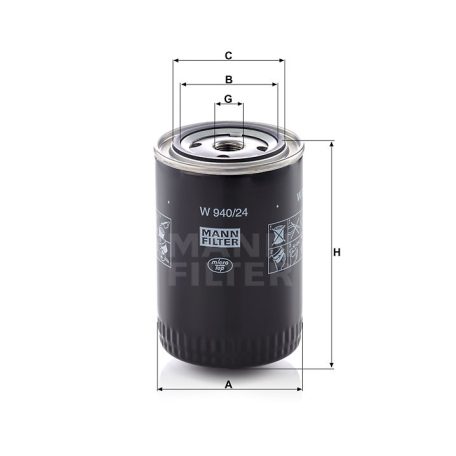 Mann-Filter W940/24 Olajszűrő