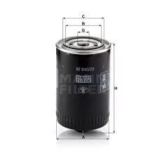 Mann-Filter W940/25 Olajszűrő