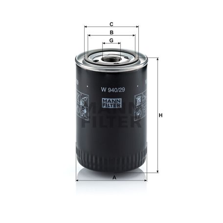 Mann-Filter W940/29 Olajszűrő