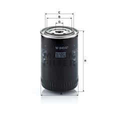 Mann-Filter W940/47 Olajszűrő
