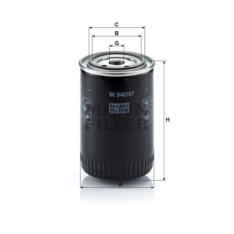 Mann-Filter W940/47 Olajszűrő