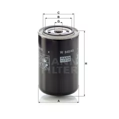 Mann-Filter W940/49 Olajszűrő