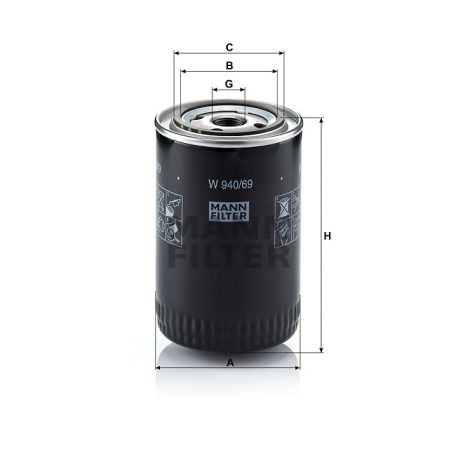 Mann-Filter W940/69 Olajszűrő