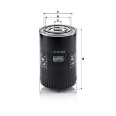Mann-Filter W940/81 Olajszűrő