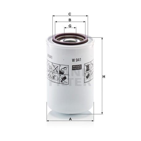 Mann-Filter W941 Olajszűrő