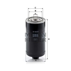 Mann-Filter W950/4 Olajszűrő