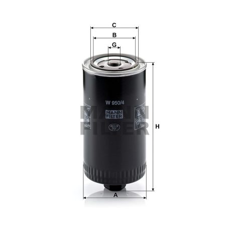 Mann-Filter W950/4 Olajszűrő
