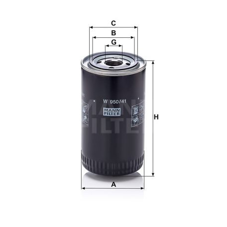 Mann-Filter W950/41 Olajszűrő