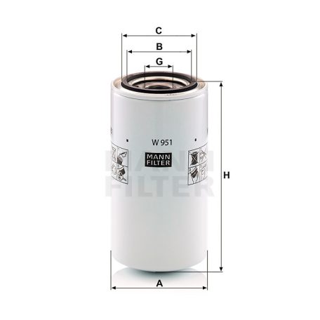 Mann-Filter W951 Olajszűrő