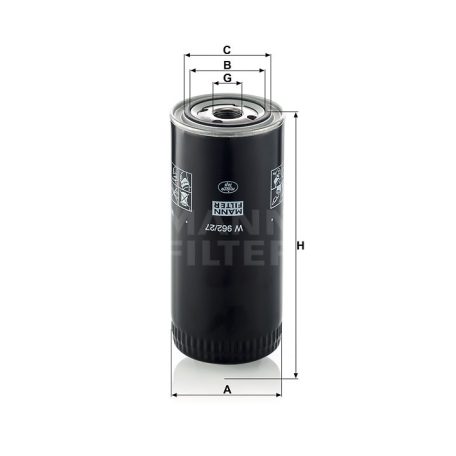Mann-Filter W962/27 Olajszűrő