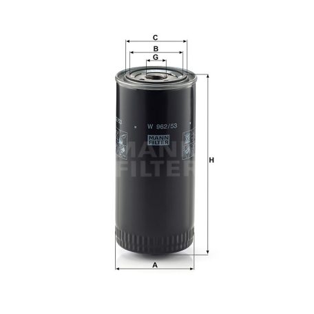 Mann-Filter W962/53 Olajszűrő