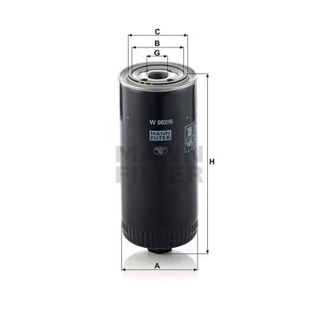 Mann-Filter W962/6 Olajszűrő