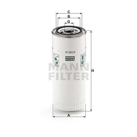 Mann-Filter W962/8 Olajszűrő
