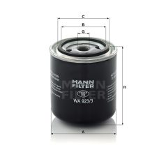 Mann-Filter WA923/3 Olajszűrő