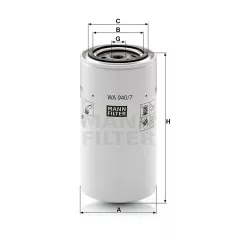 Mann-Filter WA940/7 Olajszűrő