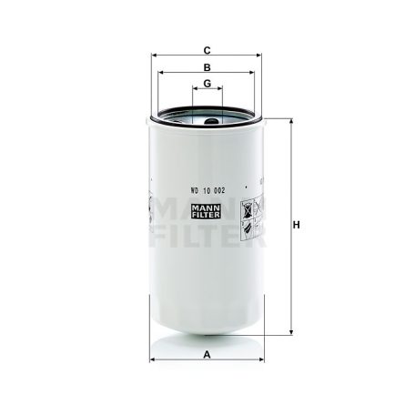 Mann-Filter WD10002 Olajszűrő