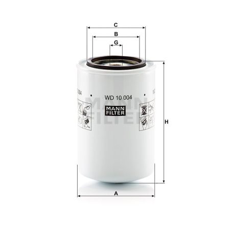 Mann-Filter WD10004 Olajszűrő
