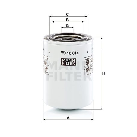 Mann-Filter WD10014 Olajszűrő