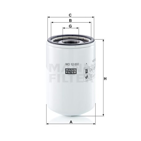 Mann-Filter WD12002 Olajszűrő