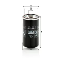 Mann-Filter WD724/5 Olajszűrő