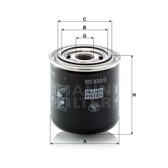 Mann-Filter WD920/3 Olajszűrő
