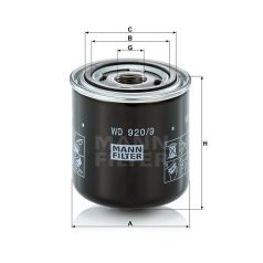 Mann-Filter WD920/9 Olajszűrő