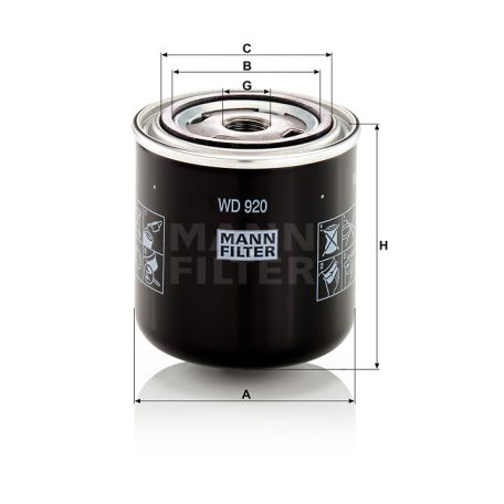 Mann-Filter WD920 Olajszűrő