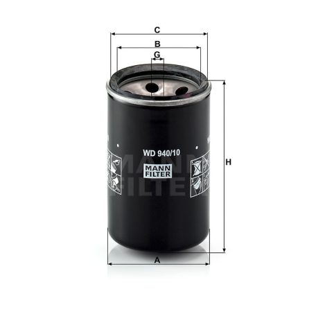 Mann-Filter WD940/10 Olajszűrő
