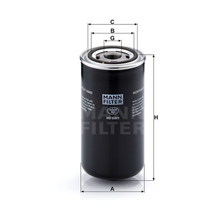 Mann-Filter WD950/3 Olajszűrő