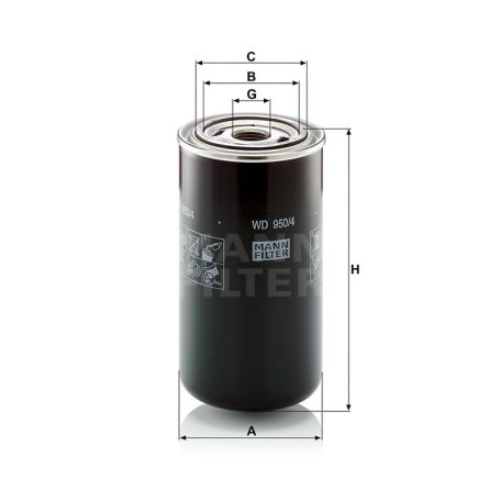 Mann-Filter WD950/4 Olajszűrő