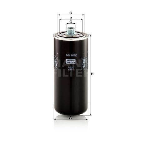 Mann-Filter WD962/9 Olajszűrő