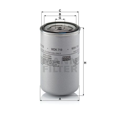 Mann-Filter WDK719 Üzemanyagszűrő
