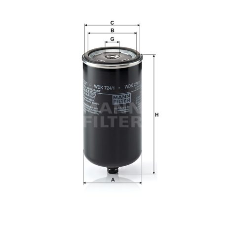 Mann-Filter WDK724/1 Üzemanyagszűrő