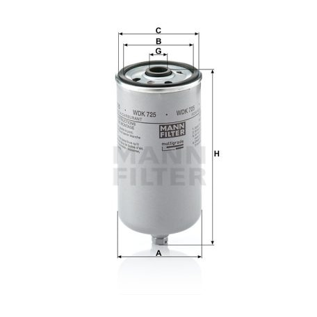 Mann-Filter WDK725 Üzemanyagszűrő