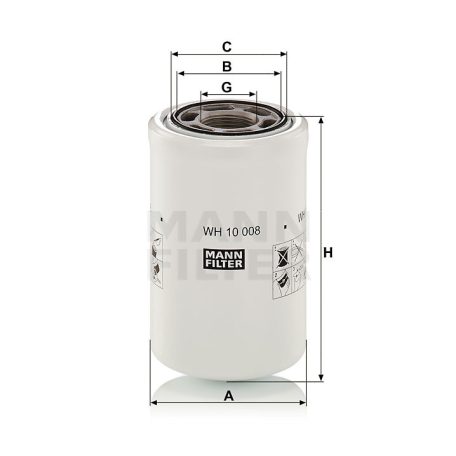 Mann-Filter WH10008 Olajszűrő