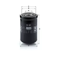 Mann-Filter WH945/1 Olajszűrő