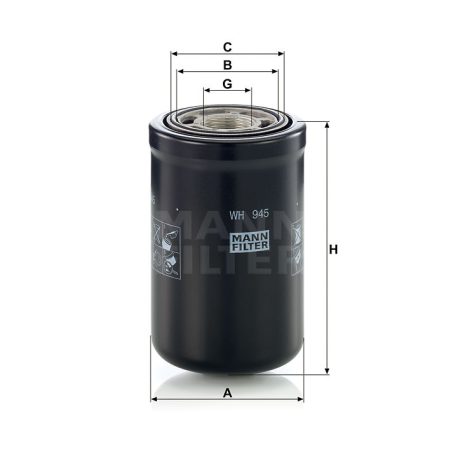 Mann-Filter WH945 Olajszűrő