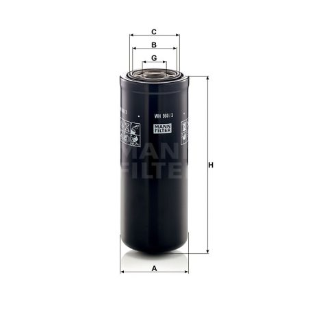 Mann-Filter WH980/3 Olajszűrő