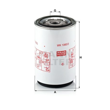 Mann-Filter WK1060/3X Üzemanyagszűrő