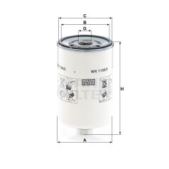 Mann-Filter WK1150/2 Üzemanyagszűrő