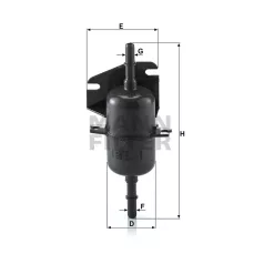 Mann-Filter WK510 Üzemanyagszűrő