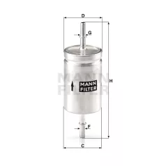 Mann-Filter WK512 Üzemanyagszűrő