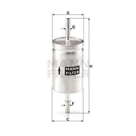 Mann-Filter WK512 Üzemanyagszűrő