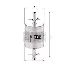 Mann-Filter WK52/1 Üzemanyagszűrő