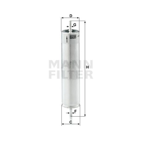 Mann-Filter WK522 Üzemanyagszűrő