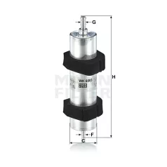 Mann-Filter WK6003 Üzemanyagszűrő