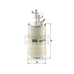 Mann-Filter WK6004 Üzemanyagszűrő