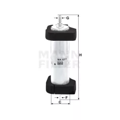 Mann-Filter WK6011 Üzemanyagszűrő