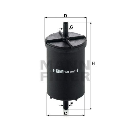 Mann-Filter WK6012 Üzemanyagszűrő