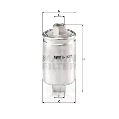 Mann-Filter WK612/2 Üzemanyagszűrő